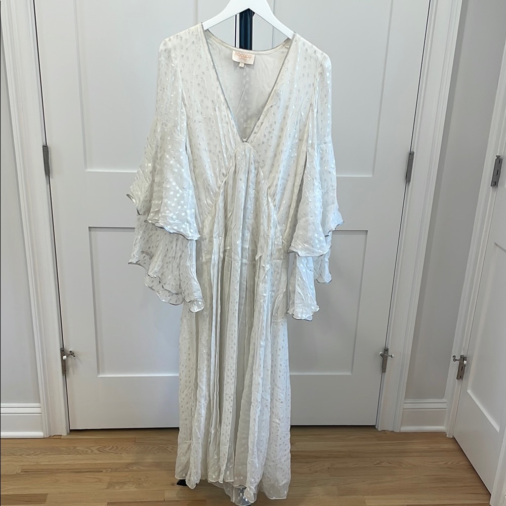Rococo Sand White Maxi Dress